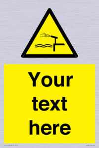 Custom warning water cannon